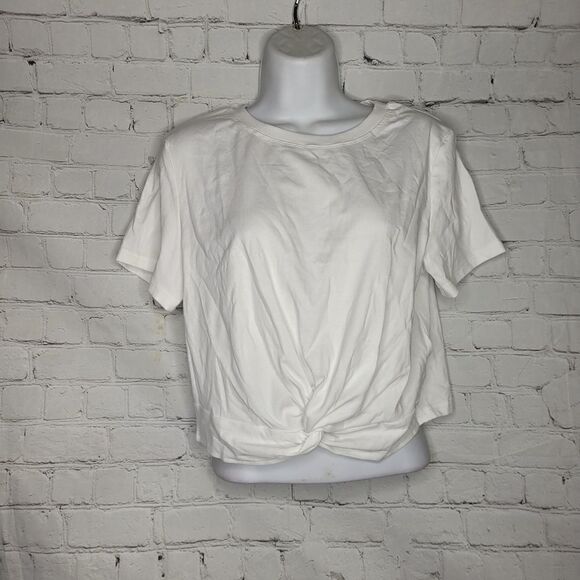 Women's Front Knot Crop Top Large - Picture 1 of 4